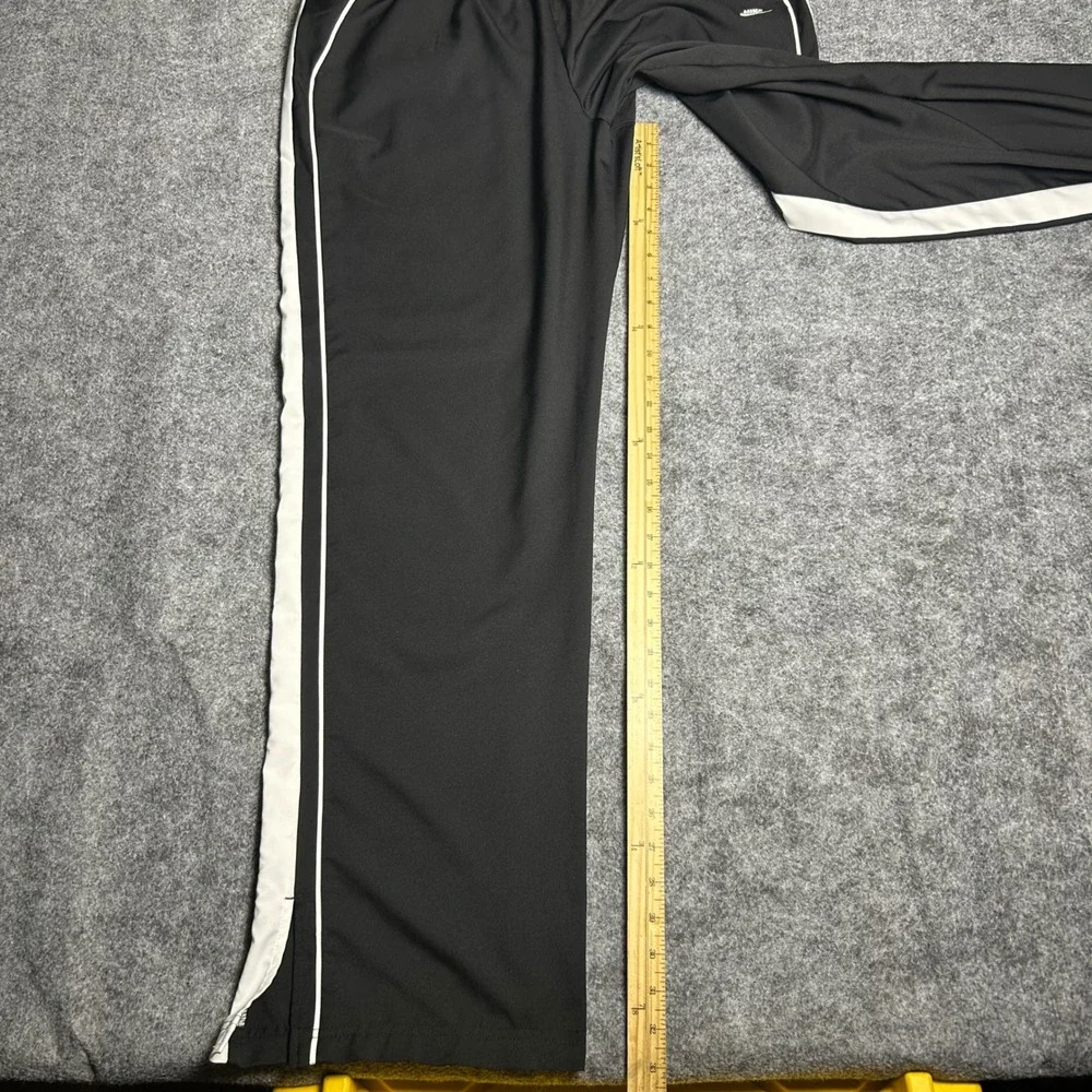 Nike Black White Stripe Track Pants Baggy Y2K Skater Retro Size XL Boys S/M